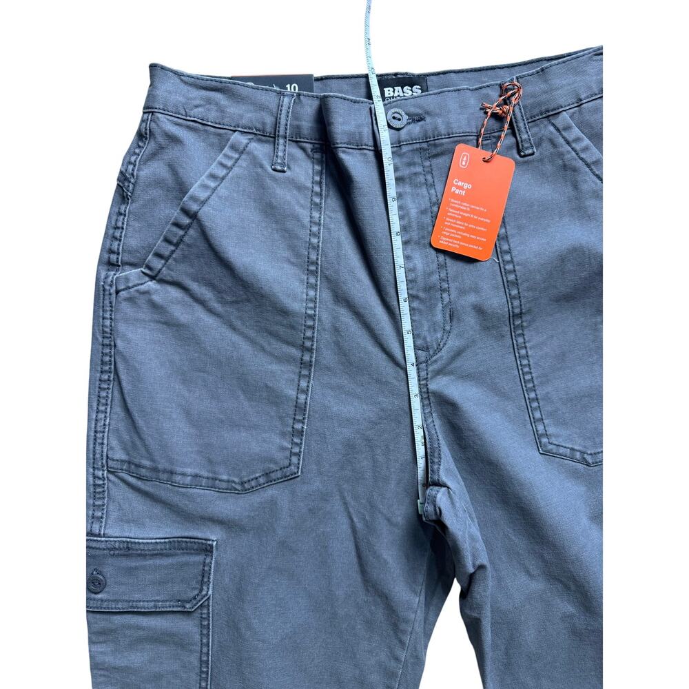 BASS OUTDOOR Women's High-Rise Canvas Cargo Pants FORGED IRON NWT SIZE  10 - Picture 10 of 10